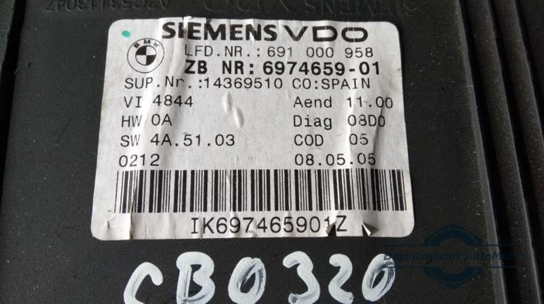 Ceasuri bord BMW Seria 3 (2005->) [E90] 691000958