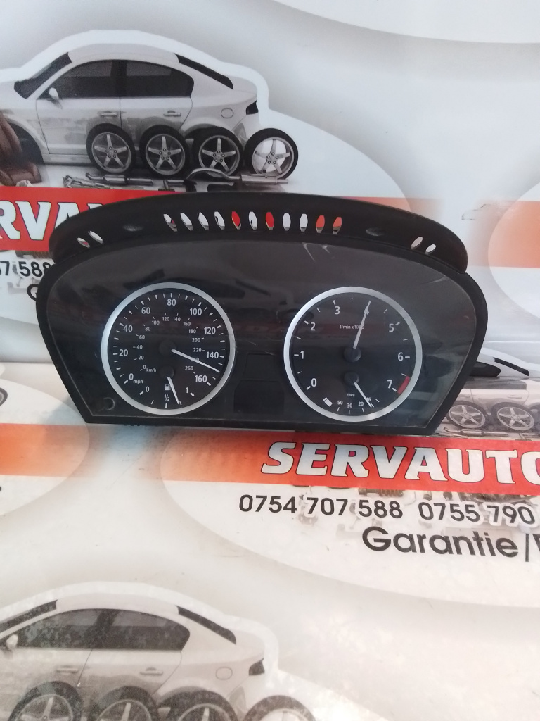 Ceasuri bord BMW Seria 5 (2003-2010) [E60] 2.0 Motorina 2006, 9135254 / 6944127 / 9194890 / 6947356 / 6937619 / 6945634 / 9194890. / VOLAN DREAPTA / 9153756 / VOL DREAPTA