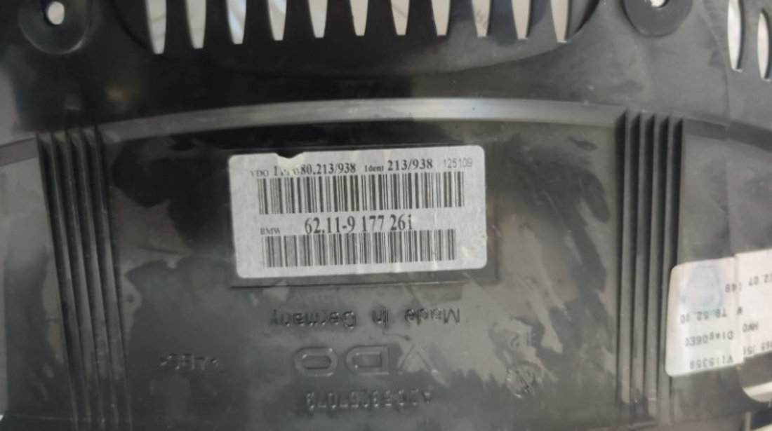 Ceasuri bord BMW seria 5 E60 2.0 D cod motor N47D20A 177 Cp / 130 Kw ,an 2008 cod 62119177261