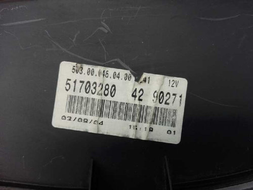 Ceasuri bord FIAT PUNTO 51703280 4290271 / 51703280429027151703280 4290271 / 517032804290271