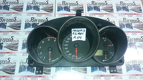 Ceasuri bord MAZDA 3 4T BN9J A / 4TBN9JA4T BN9J A / 4TBN9JA