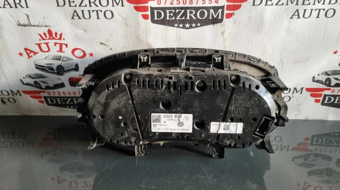 Ceasuri bord (mph / UK) VW Passat B8 2.0 TDI CRLB 150 cai cod piesa 3g0920951a