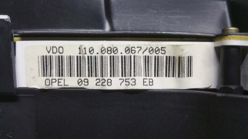 Ceasuri bord OPEL ASTRA G 09 228 753 EB / 09228753EB / 110.080.067/005 / 110 080 067 005 / 110080067...