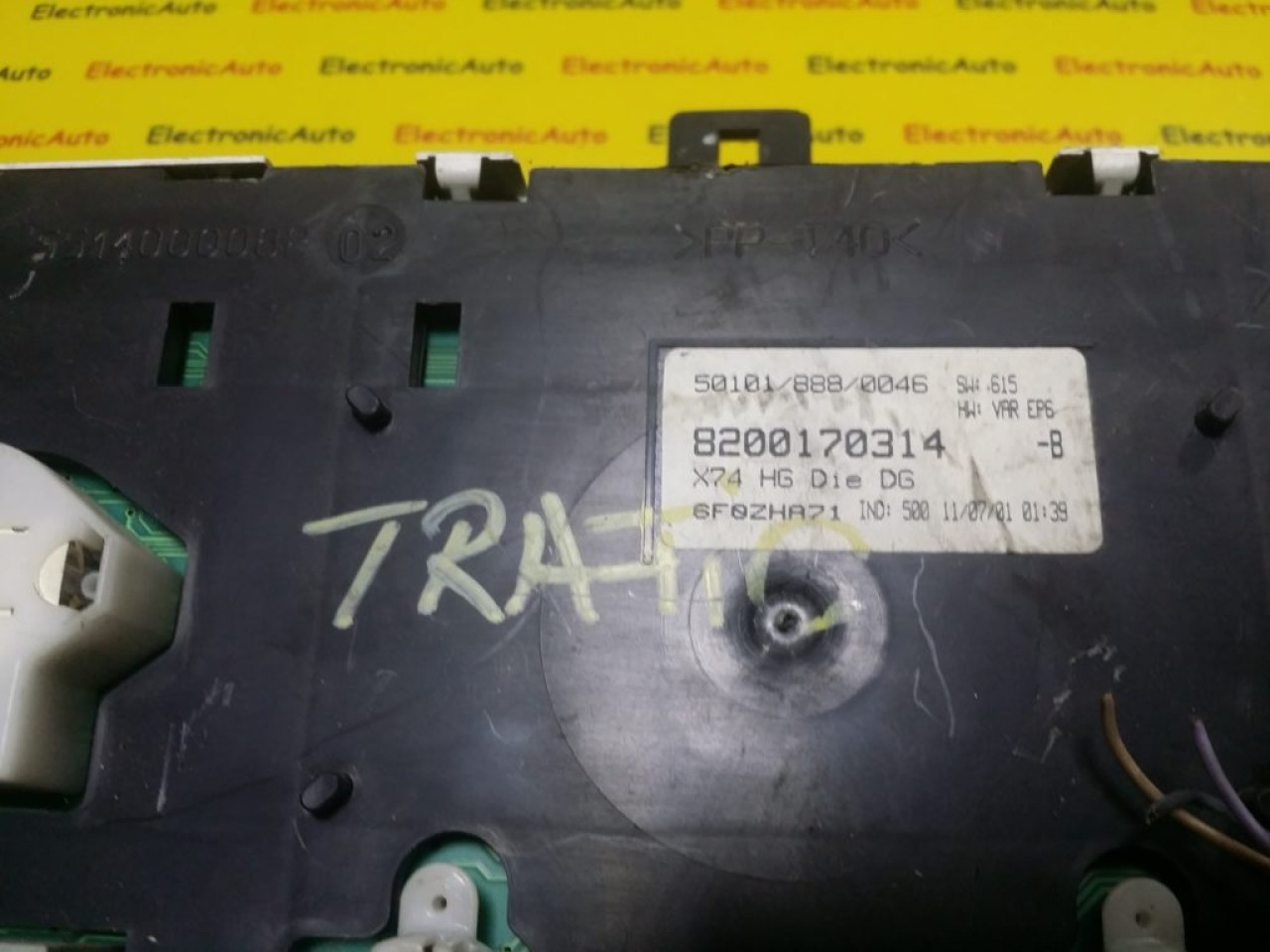 Ceasuri Bord Renault, 8200170314, 6F0ZHA71