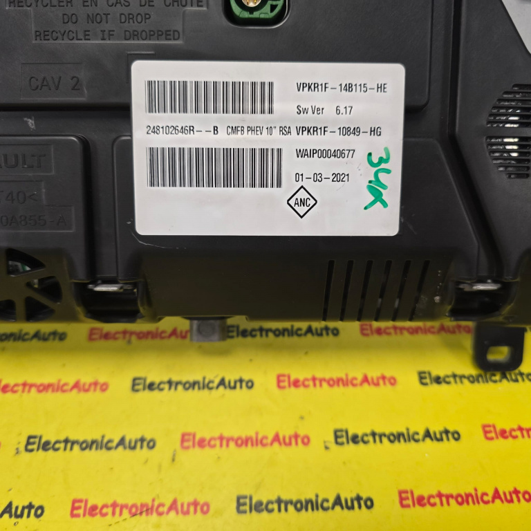 Ceasuri bord Renault Captur II, VPKR1F14B115HE, VPKR1F10849HG,