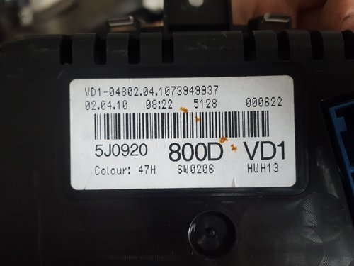 Ceasuri Bord Skoda Fabia 2 sau Roomster 1,6TDI an 2011