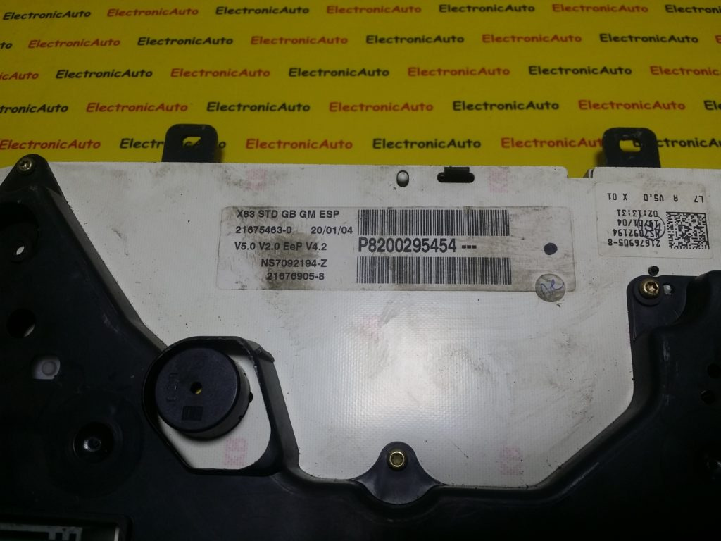 Ceasuri Bord Vauxhall, P8200295454, 216754630, NS7092194Z