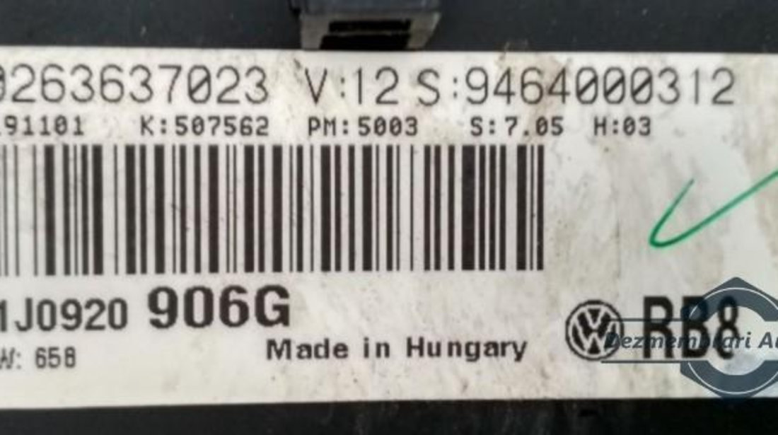 Ceasuri bord Volkswagen Bora (1998-2005) 0263637023