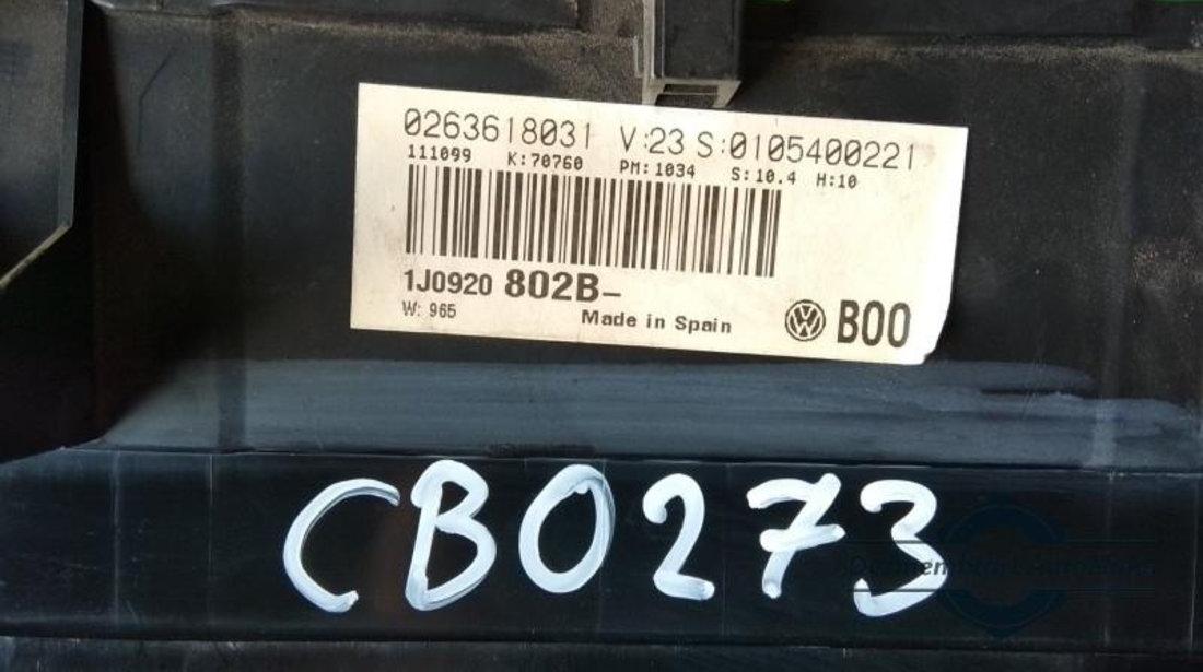 Ceasuri bord Volkswagen Bora (1998-2005) 1j0920802b