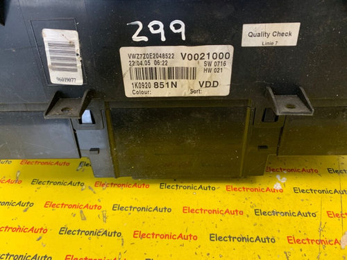 Ceasuri bord VW Golf, 1K0920851N,