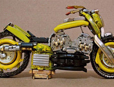 Ceasuri transformate in mini-motociclete