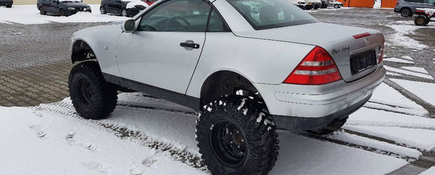 Cel mai capabil Mercedes SLK roadster de off-road din lume e de vanzare in Romania