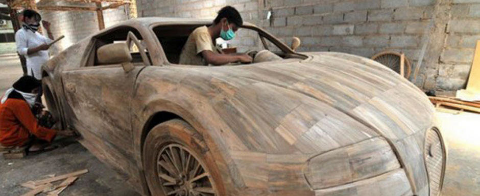 Cel mai ieftin Bugatti Veyron costa 3.300 dolari si este din... lemn