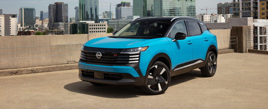 Cel mai ieftin SUV de la Nissan a primit o noua generatie. Modelul pe care japonezii il vand la pret de Dacia Duster are un design SF la exterior si doua display-uri uriase la interior. Galerie foto completa Cel mai ieftin SUV de la Nissan a primit o noua generatie. Modelul pe care japonezii il vand la pret de Dacia Duster are un design SF la exterior si doua display-uri uriase la interior. Galerie foto completa