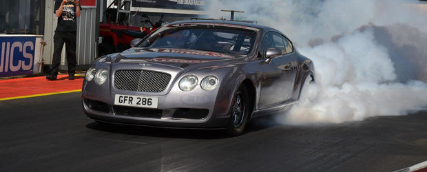 Cel mai inedit dragster din lume? Un Bentley street-legal, de 3.000+ CP!