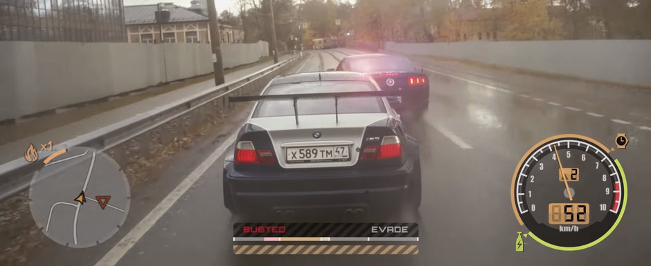 Cel mai iubit joc din seria Need for Speed devine realitate in acest VIDEO. Most Wanted prinde viata pe strazile din RUSIA