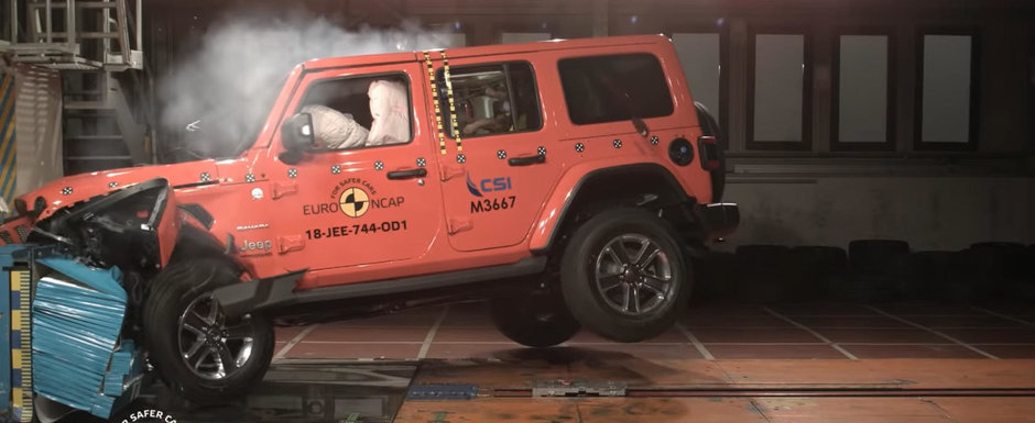 Cel mai popular off-roader este sigur ca un bibelou. Noul JEEP WRANGLER a primit 1 stea la Euro NCAP