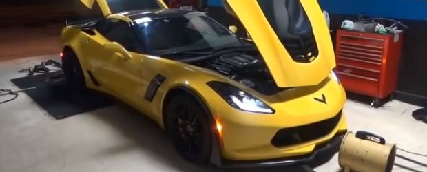 Cel mai puternic Corvette C7 obtine 743 cp la roti cu piese de fabrica