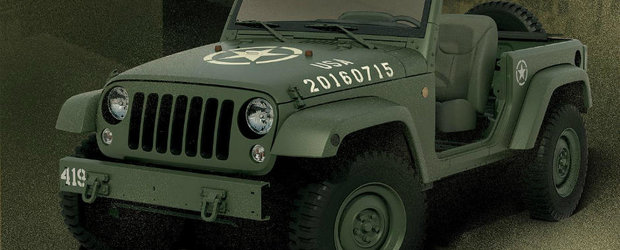 Cel mai recent omagiu adus Jeep-ului Willys se numeste Wrangler Salute