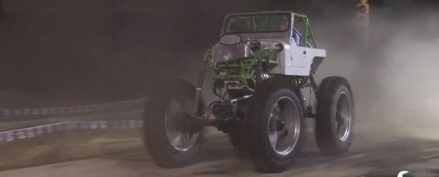 Cel mai tare Jeep din lume are 2000 cp si roti de tractor
