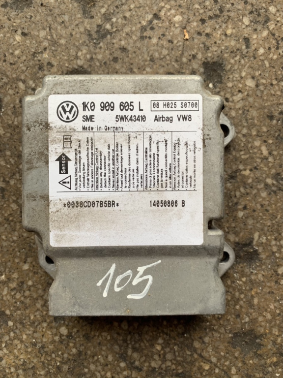 Centrala airbag Skoda Octavia 2 [2004 - 2008] Liftback 5-usi 2.0 TDI MT (140 hp) (1Z3) Cod motor BKD