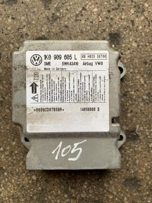 Centrala airbag Skoda Octavia 2 [2004 - 2008] Liftback 5-usi 2.0 TDI MT (140 hp) (1Z3) Cod motor BKD