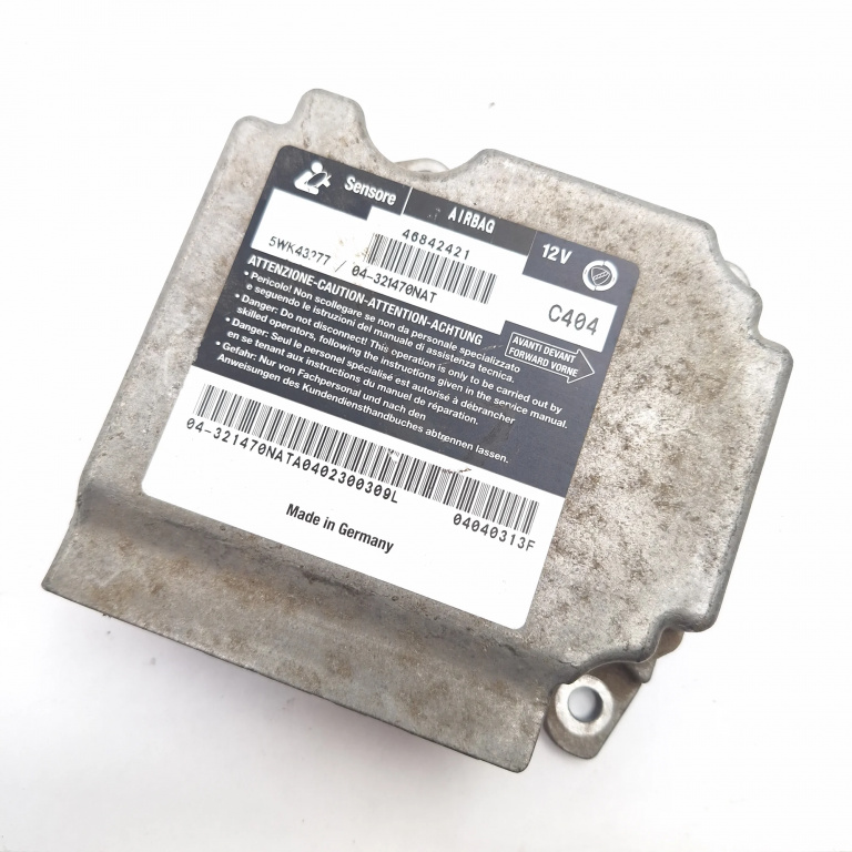 Centralina Airbag Alfa Romeo 147 (937) 2000 - 2010 Motorina 46842421, 5WK43277, 04040313F, 04321470NAT, 04321470NATA0402300309L, 11355737A