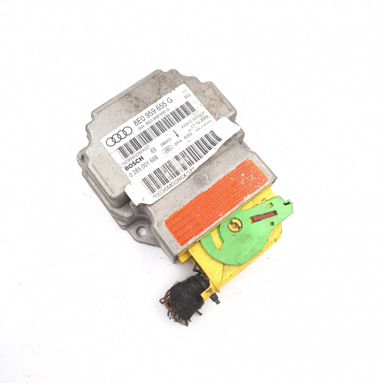 Centralina Airbag Audi A4 B7 (8E) 2004 - 2008 8E0959655G, 0285001668, 0036M0086X0Z