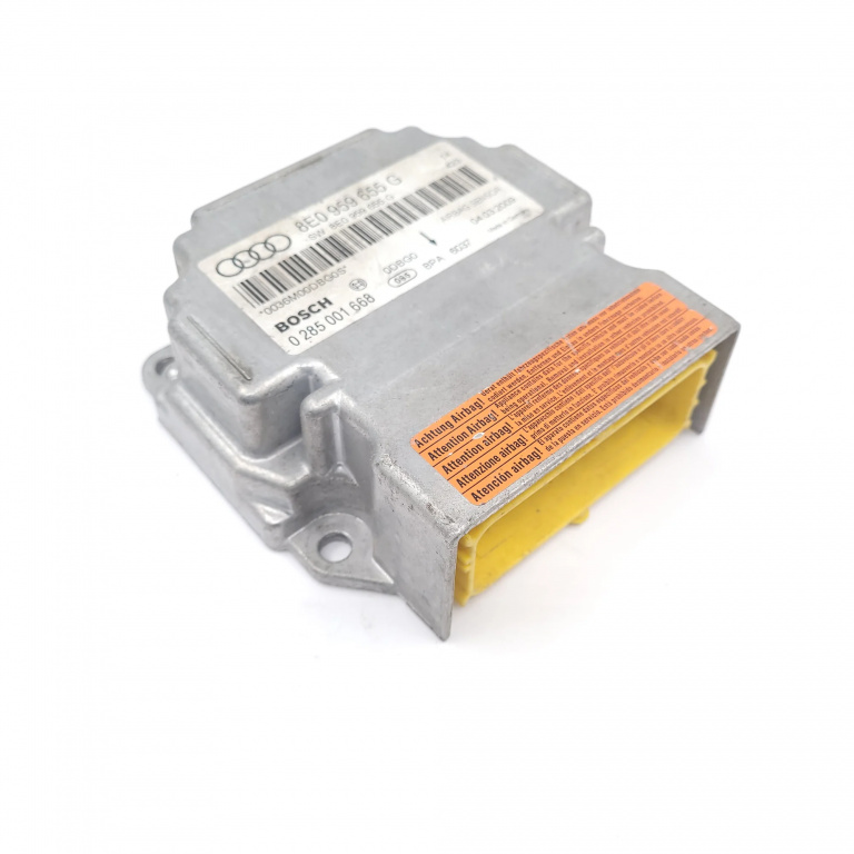 Centralina Airbag Audi A4 B7 (8E) 2004-2008 8E0959655G, 0285001668, 0036M00Dbg0S, 085Bpa6037, Bpa6037, 80118 Bosch