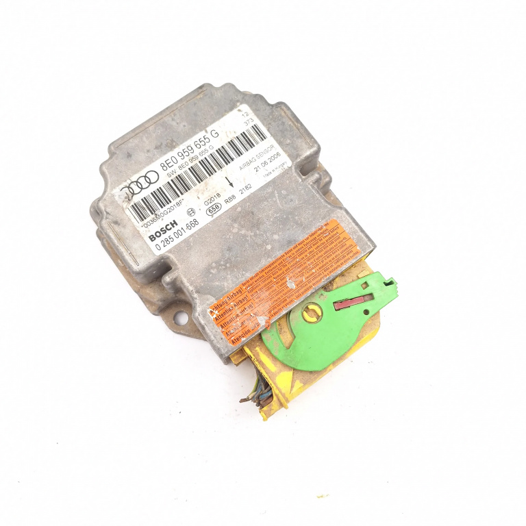 Centralina Airbag Audi A4 B7 (8E) 2004 - 2008 8E0959655G, 0285001668, 0036M0G2018F