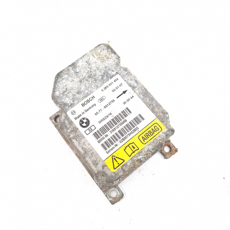 Centralina Airbag BMW 3 (E46) 1998 - 2007 6912755, 31691275500B, 65776912755, 02B0075H0280S, 0285001458, 000044, MRSZ416, KBCQ54758