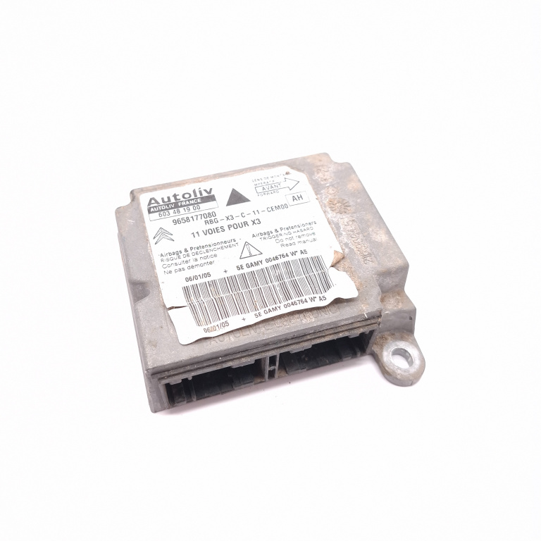 Centralina Airbag Citroen C4 1 (LC) 2004 - 2010 603481900, 9658177080, RBGX3C11CEM00, 5EGAMY0045764WA5, 0046764W, 216196958B