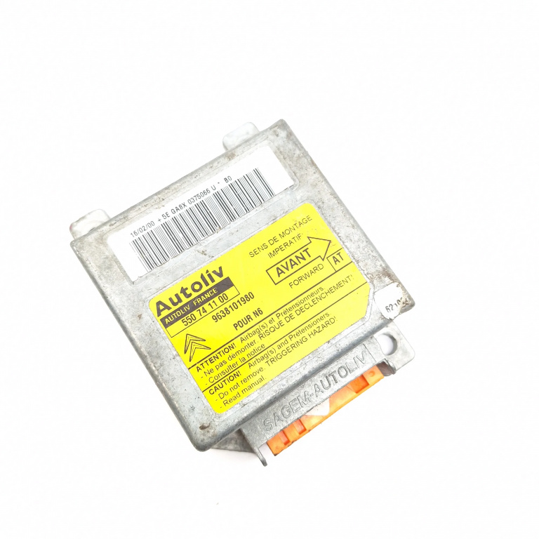 Centralina Airbag Citroen XSARA (N0, N1, N2) 1997 - 2006 9638101980, 550741100, 5EGA8X0375066U