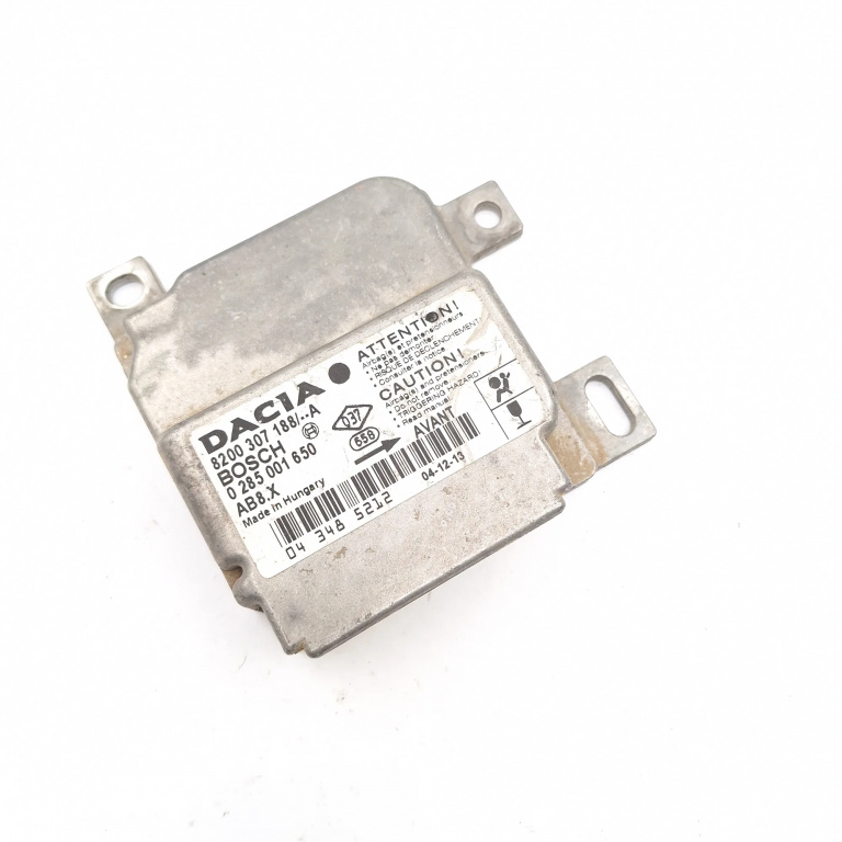 Centralina Airbag Dacia LOGAN (LS) 2004 - 2012 8200307188A, 0285001650, 043485212, KBI200511C