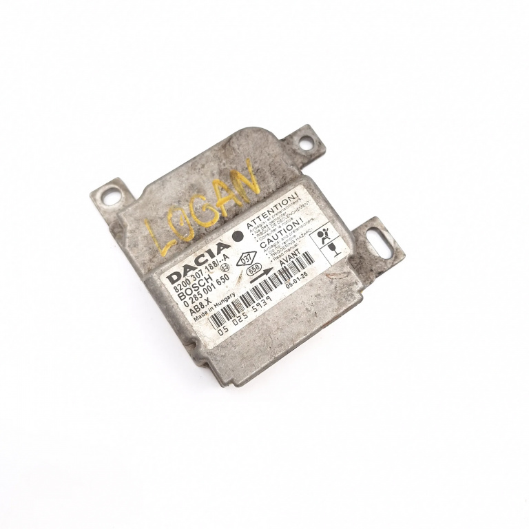Centralina Airbag Dacia LOGAN (LS) 2004 - 2012 8200307188A, 0285001650, 050255939, KBO203425C