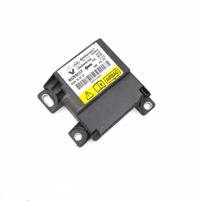Centralina Airbag Dacia Logan (Ls) 2004-2012 8200769222, 2840096301300, Saw7L01A6D, X90Ps127 Continental, Temic