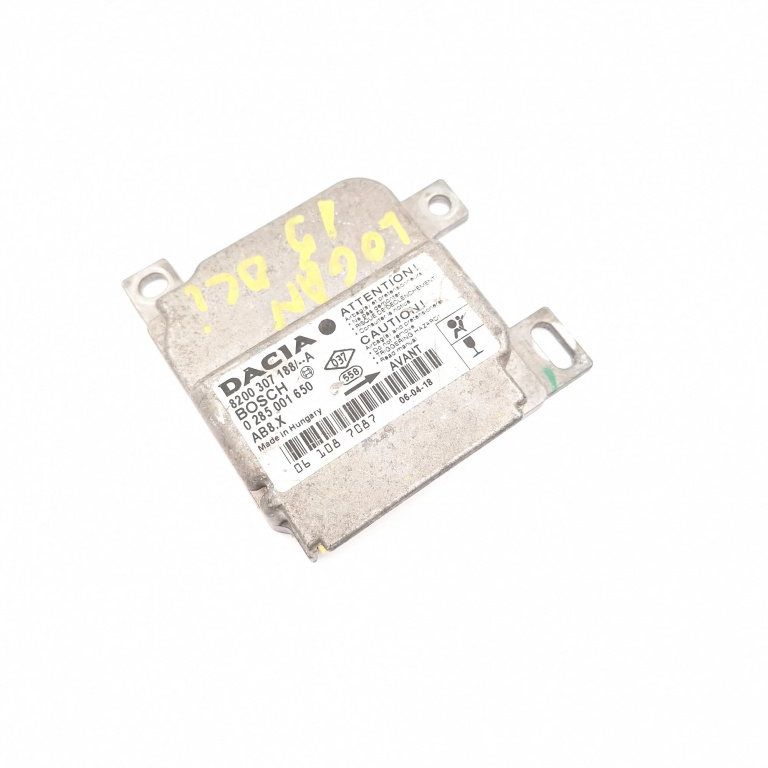 Centralina Airbag Dacia Logan (Ls) 2004-2012 8200307188A, 0285001650, 061087087 Bosch