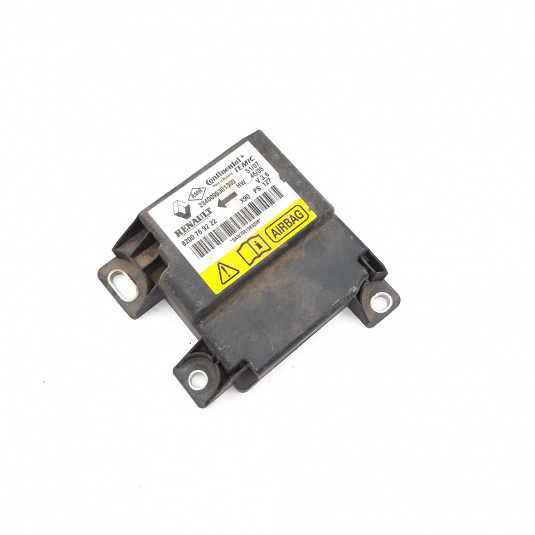 Centralina Airbag Dacia Logan Mcv / Logan Van 2007-2012 2840096301300, 8200769222, X90Ps127, Saw7M19B3Sm Continental, Temic
