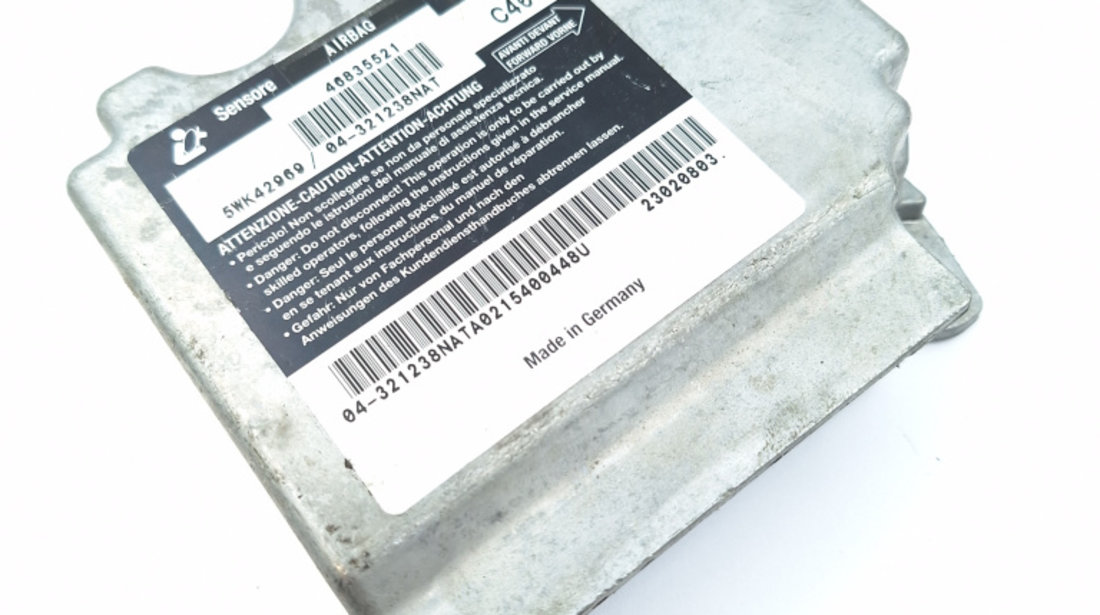 Centralina Airbag Fiat STILO (192) 2001 - 2010 46835521, 5WK42969, 04321238NAT, 04-321238NAT, 13557371, 1355737-1, 013557351, 0-1355735-1