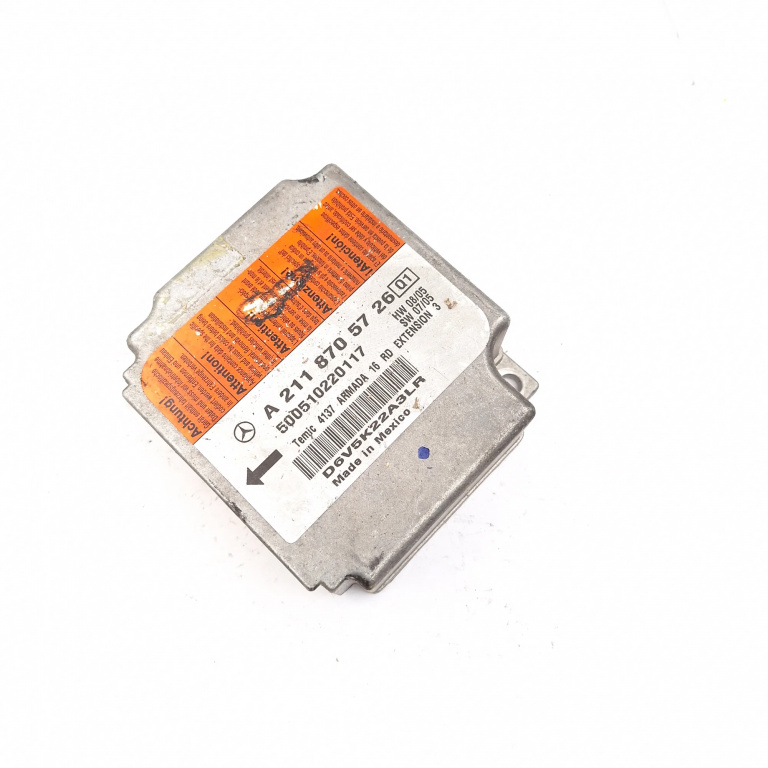 Centralina Airbag Mercedes-Benz E-CLASS (W211) 2002 - 2009 A2118705726, 500510220117, 4137ARMADA16RD, D6V5K22A3LR