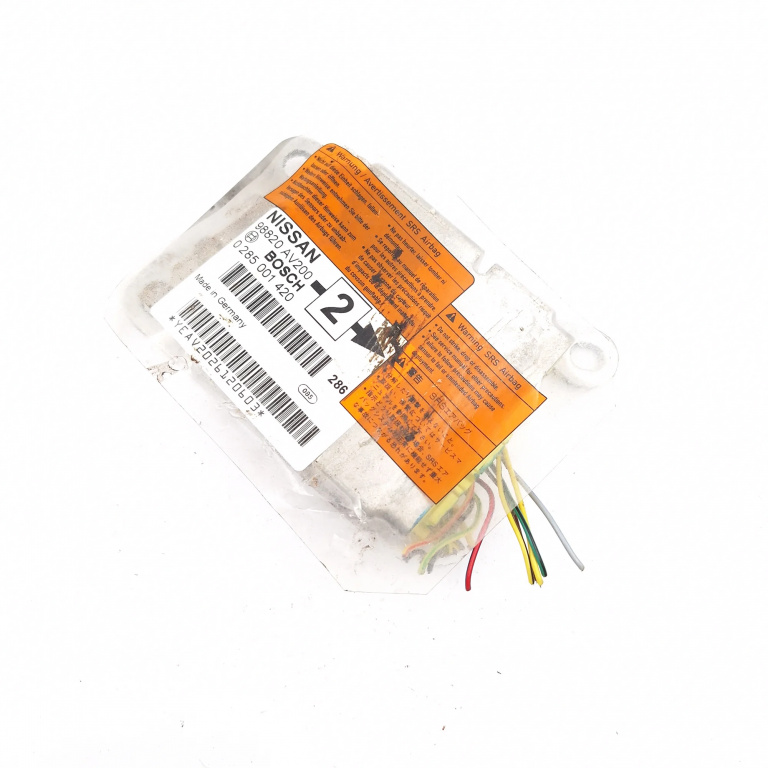 Centralina Airbag Nissan PRIMERA (P12, WP12) 2002 - 2007 98820AV200, 0285001420, YEAV2026120603, KBBO077162