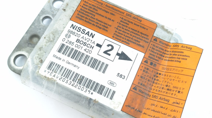 Centralina Airbag Nissan PRIMERA (P12, WP12) 2002 - Prezent 98820AV21A, 98820 AV21A, 0285001420, 0 285 001 420