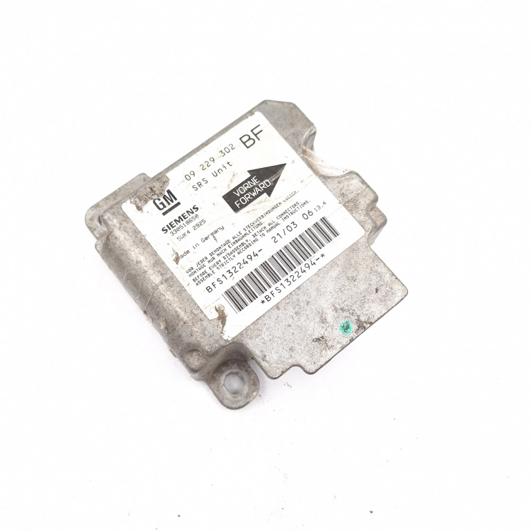 Centralina Airbag Opel Astra G 1998-2009 09229302, 330518650, 5Wk42925, Bfs1322494, Ovxcab000001 Siemens