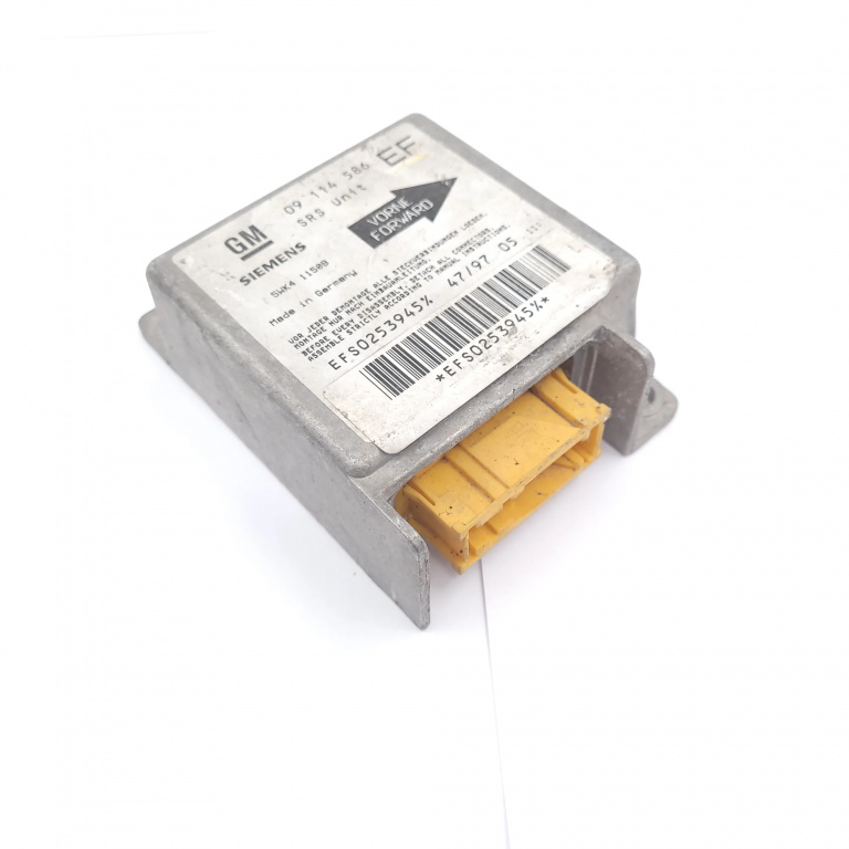 Centralina Airbag Opel Tigra A (95) 1994-2000 1.6 16V Benzina 09114586, 09114586Ef, 5Wk41150B, Efs0253945 Siemens