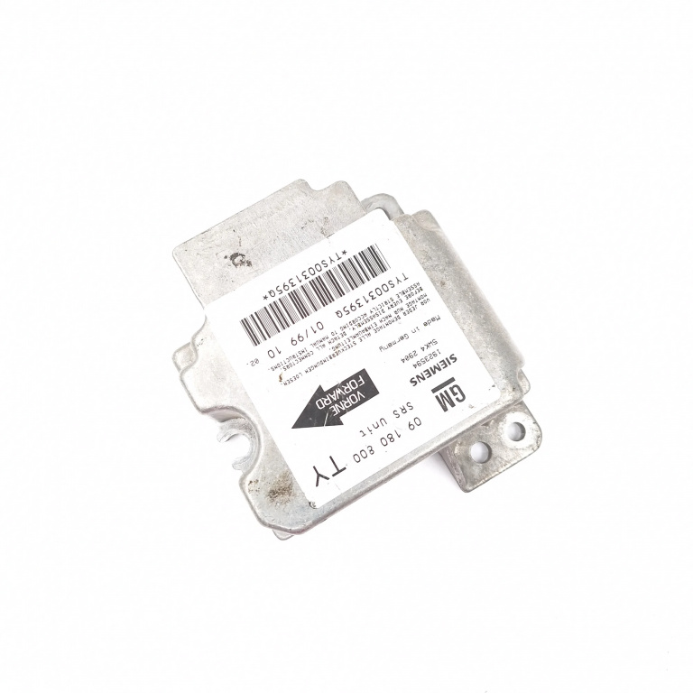 Centralina Airbag Opel Vectra B 1995-2002 1923594, 5Wk42904, 09180800Ty, Tys0031395Q Siemens