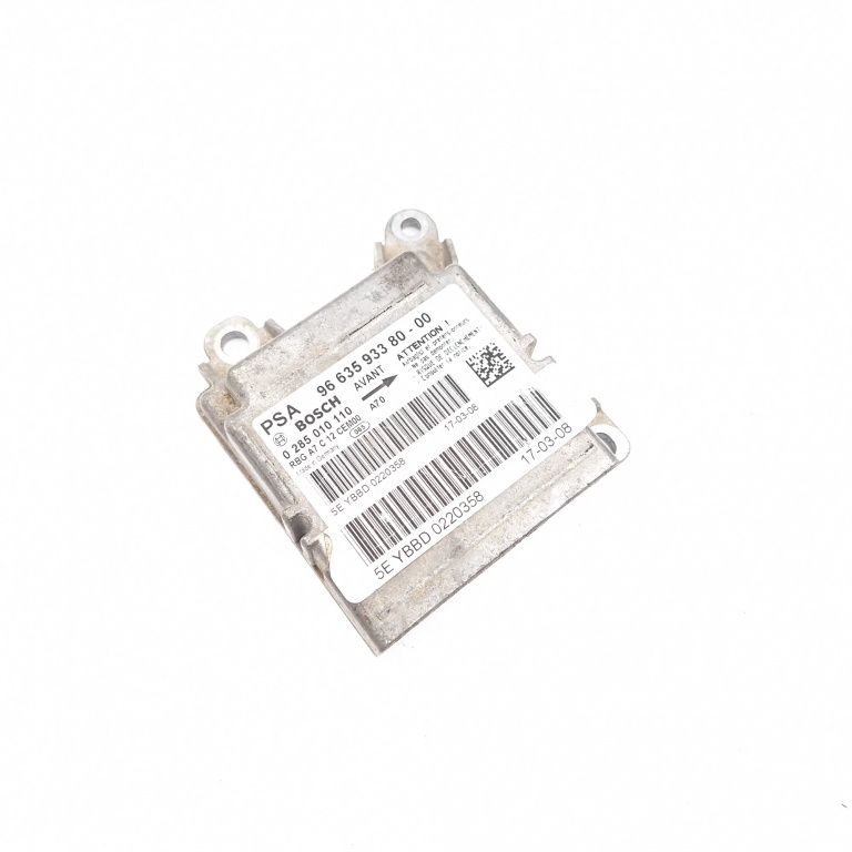 Centralina Airbag Peugeot 207 2006 - 2014 966359338000, 0285010110, RBGA7C12CEM00, 5EYBBD0220358