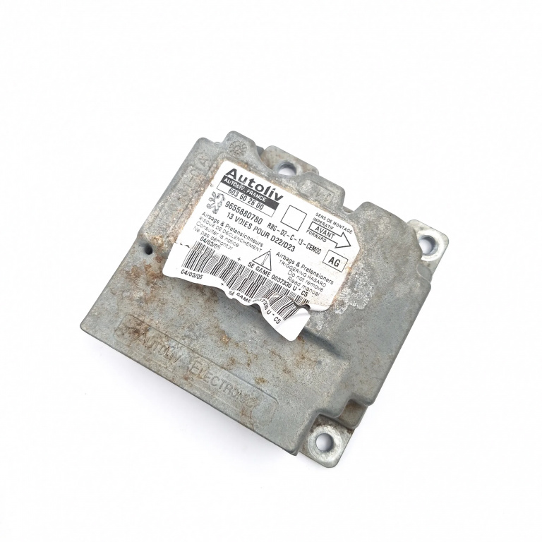 Centralina Airbag Peugeot 407 2004-2011 2.0 Hdi Rhr (Dw10Bted4) Motorina 9655880780, 0037330U, 603602600 Autoliv