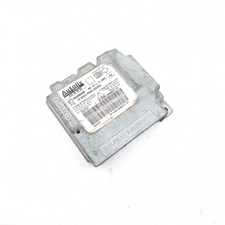 Centralina Airbag Peugeot 407 2004-2011 9655880880, 603554600, 216102810A, Rgbd2C10Cem00, 5Egamg0445253X47, 216216784A Autoliv