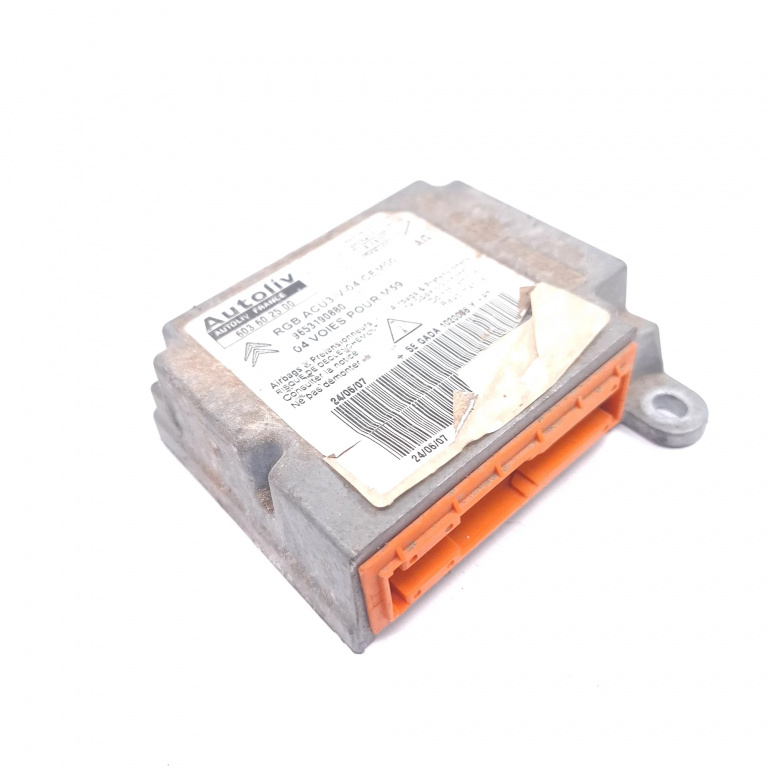 Centralina Airbag Peugeot Partner 1 1996-2013 9653190880, 603602500, Rbgacu3V04Cem00, 5Egada1020086Y, 216196958B Autoliv