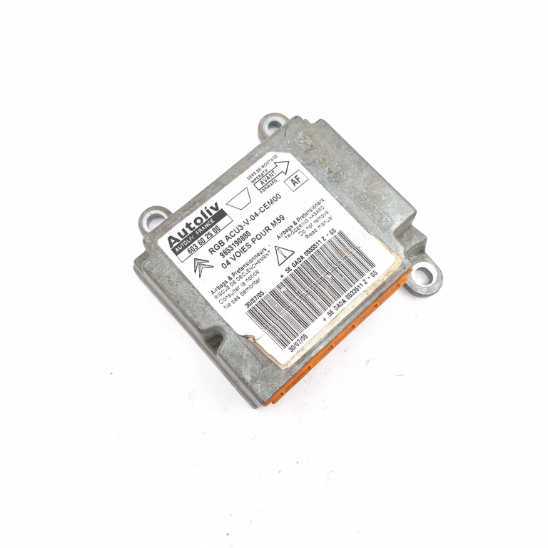 Centralina Airbag Peugeot PARTNER 1 1996 - 2013 9653190880, 603602500, 5EGADA0533511Z, RGBACU3V04CEM00, 216196958B